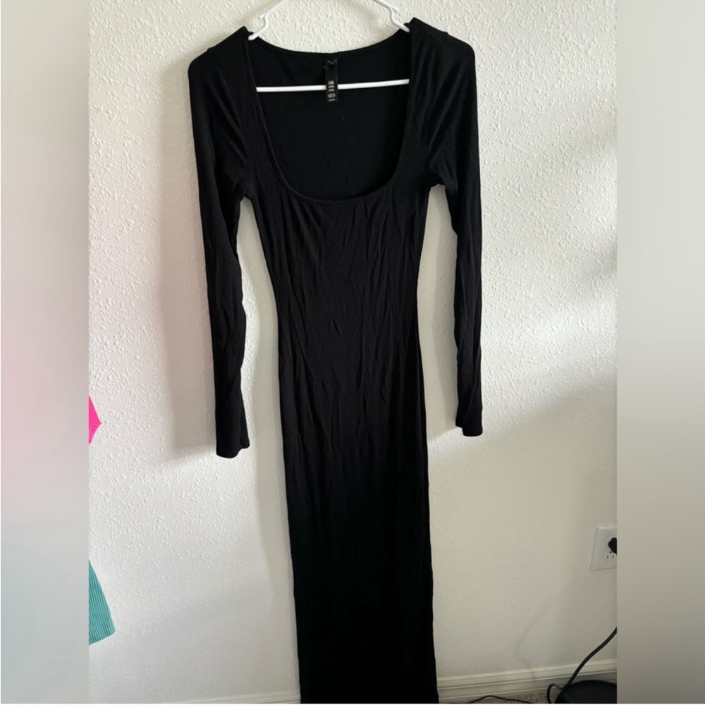 Skims long sleeve lounge dress